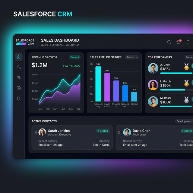 Salesforce CRM Dashboard